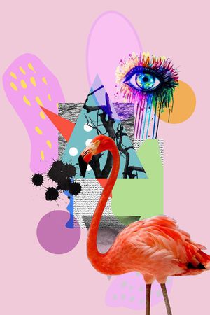 抽象印花华亿平台图片