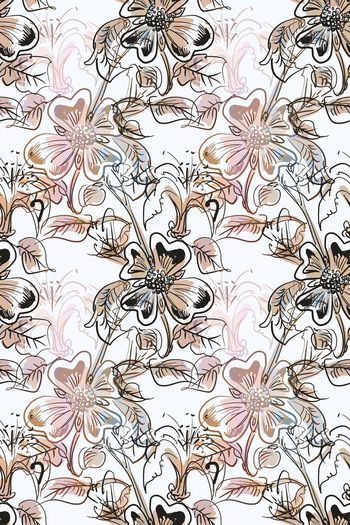 585350-女装自由手绘花朵