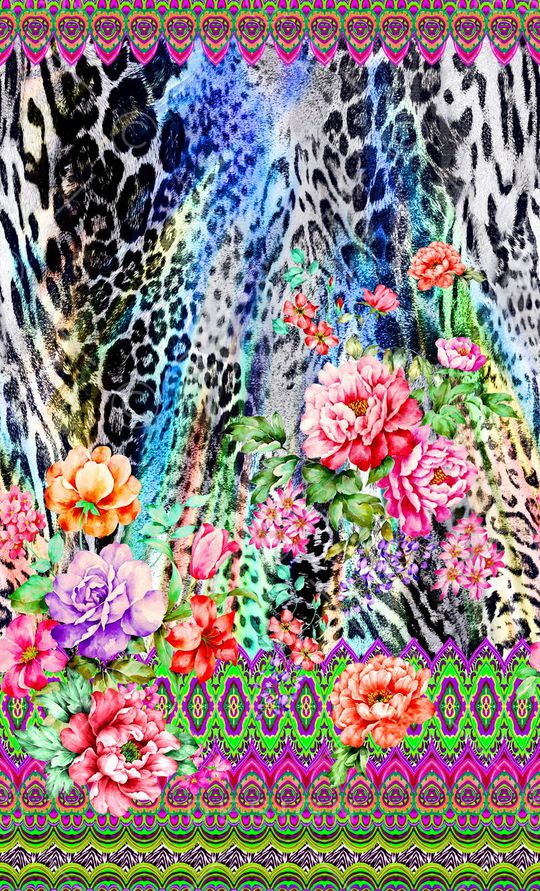 动物纹印花华亿平台图片