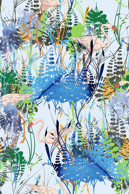 热带雨林印花华亿平台图片