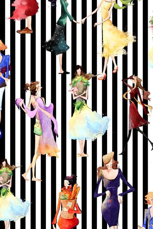 时尚流行印花华亿平台图片