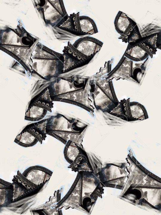 复古印花华亿平台图片