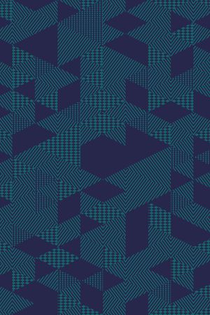 不规则几何印花华亿平台图片