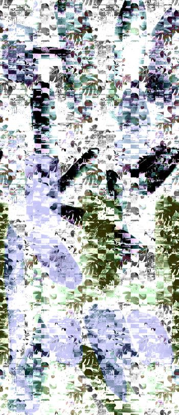 585801-手绘肌理花卉几何组合