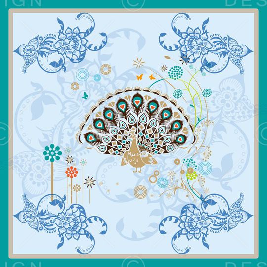 中国风印花华亿平台图片