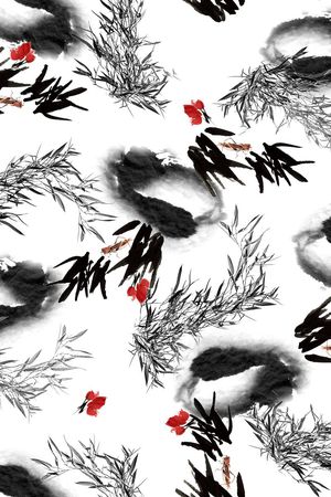 中国风印花华亿平台图片