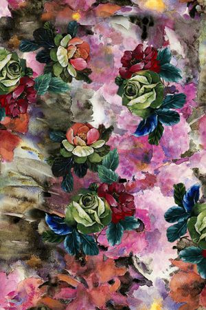 水彩印花华亿平台图片