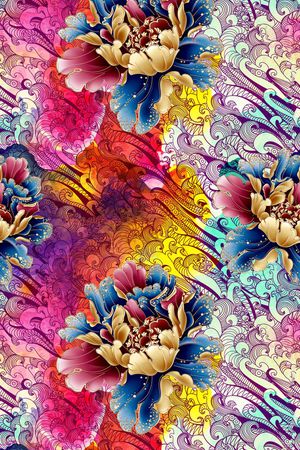 古典印花华亿平台图片