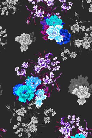 黑底印花华亿平台图片