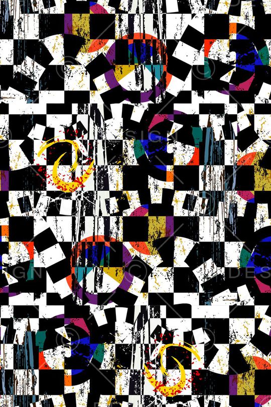 抽象印花华亿平台图片