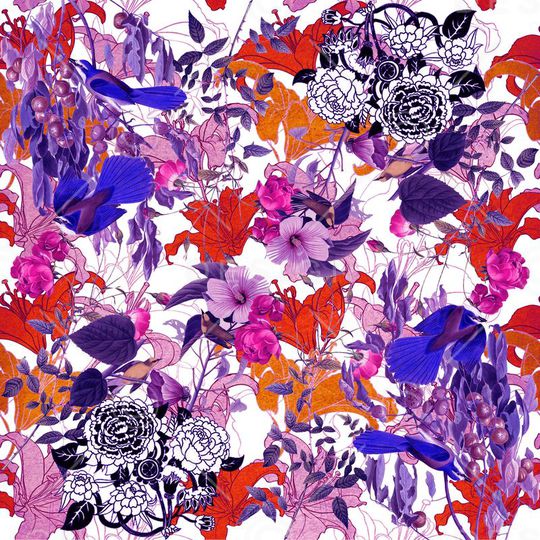 小清新印花华亿平台图片