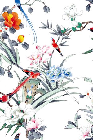 中国风印花华亿平台图片