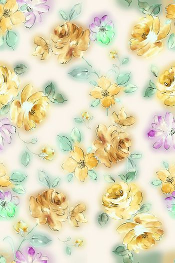 586217-浪漫花卉-手绘复古 