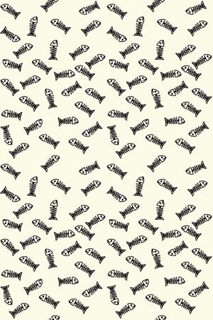 简单 可爱 鱼骨印花 童装 男装 女装印花华亿平台图片