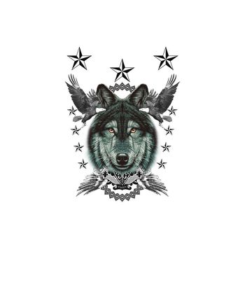 586399-潮流欧式男装T恤印花