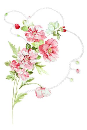 高清花卉印花华亿平台图片