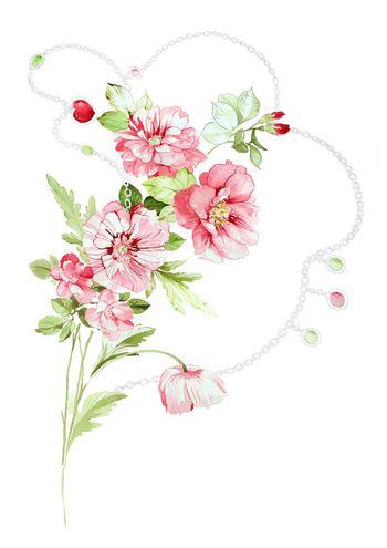 高清花卉印花华亿平台图片