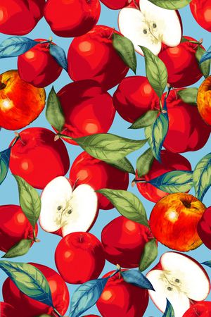 手绘 时尚 秋冬 红苹果 杜嘉班纳 DG 走秀 时装周 Dolce&Gabbana印花华亿平台图片