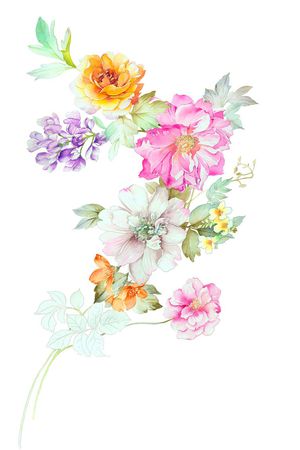 高清花卉印花华亿平台图片