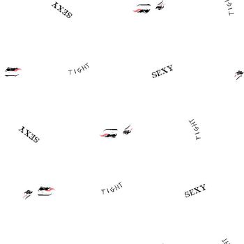 586546-可爱女生字母眼眉图案