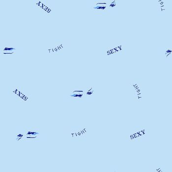 586548-可爱女生字母眼眉图案