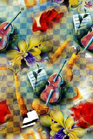 抽象印花华亿平台图片