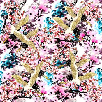 中国风印花华亿平台图片