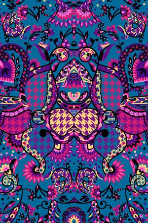 几何印花华亿平台图片