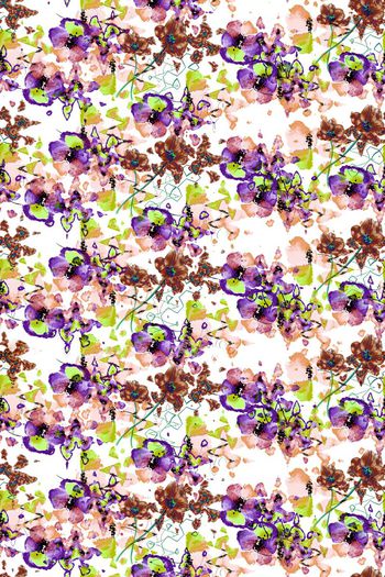 586690-炫彩抽象花卉花朵