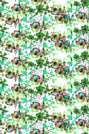 586692-炫彩抽象花卉花朵