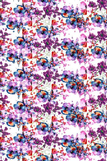 586695-炫彩抽象花卉花朵