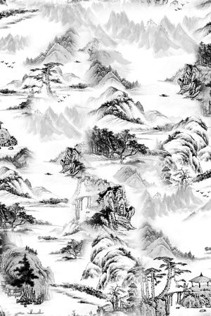 中国风印花华亿平台图片