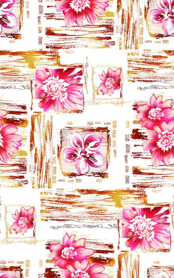 586801-时尚剪切花卉