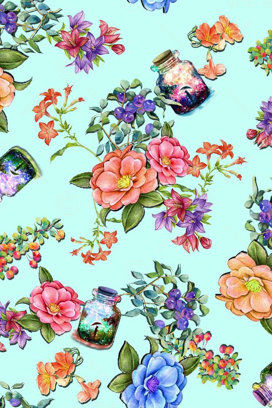 清新印花华亿平台图片