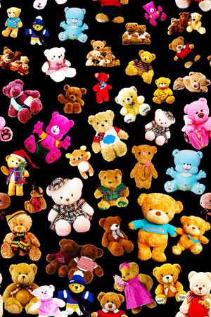 卡通 手绘 小熊 童装女装 床品印花华亿平台图片