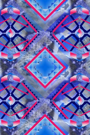 几何印花华亿平台图片