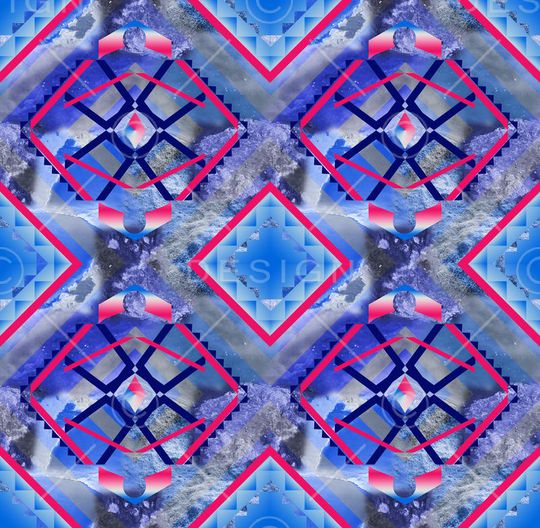 几何印花华亿平台图片