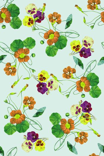 587115-水彩花卉组合