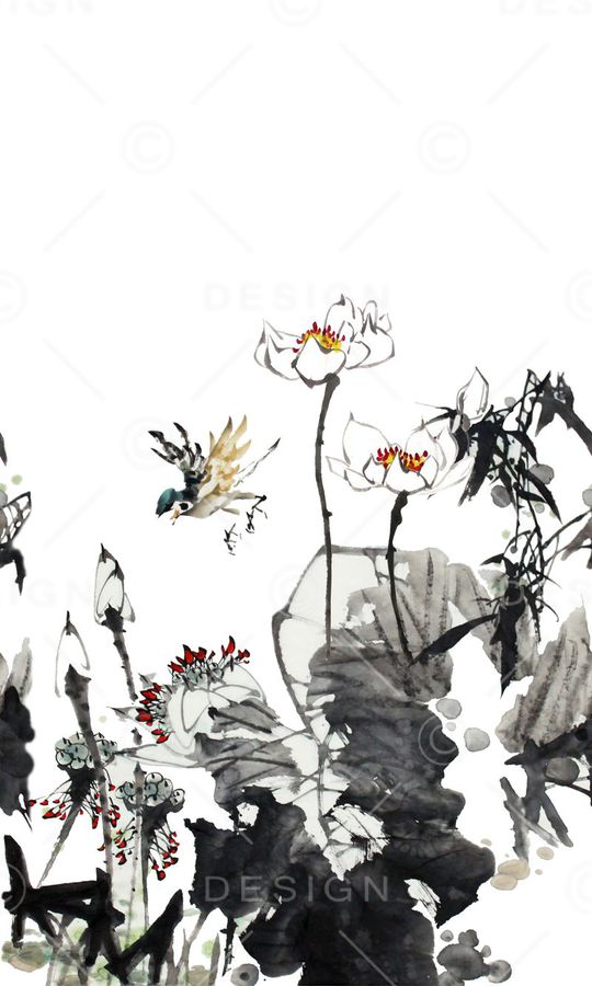 中国风印花华亿平台图片