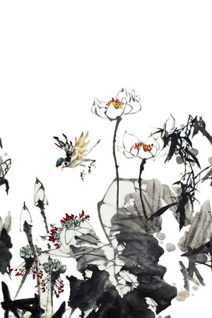 中国风印花华亿平台图片