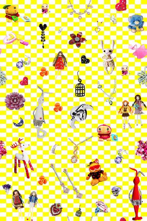 小清新 卡通 饰品 珠宝 饰品 几何底 印花  童装 女装 墙纸 礼品印花华亿平台图片