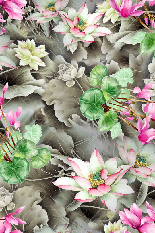 水彩印花华亿平台图片