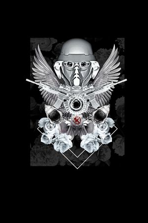 暗黑风格印花印花华亿平台图片