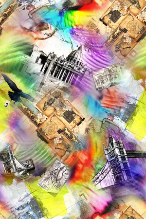 抽象印花华亿平台图片