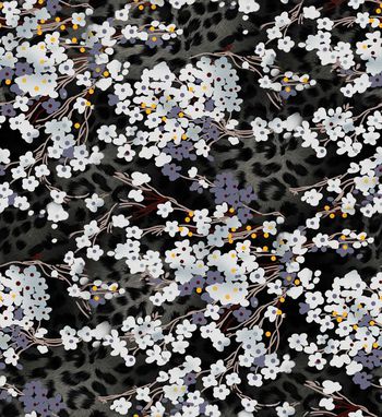 满版小白花印花华亿平台图片