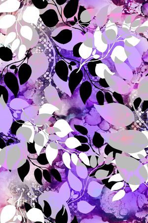 抽象几何印花华亿平台图片