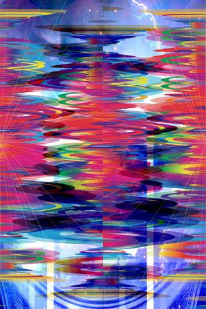 破碎色块拼接艺术印花华亿平台图片