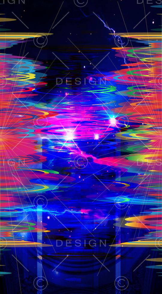 破碎色块拼接艺术印花华亿平台图片