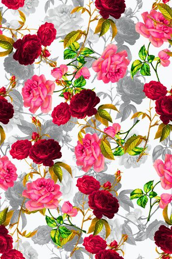 587740-水彩玫瑰组合