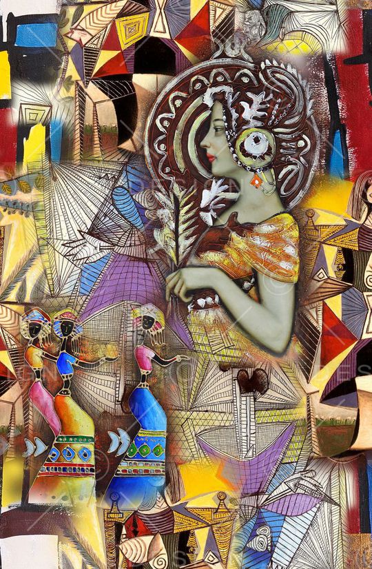 几何印花华亿平台图片